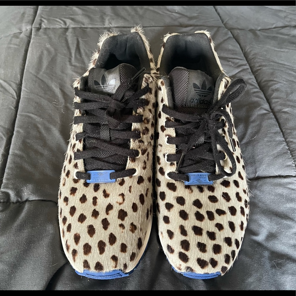 Brand Leopard Print Adidas Shoes - Never Worn